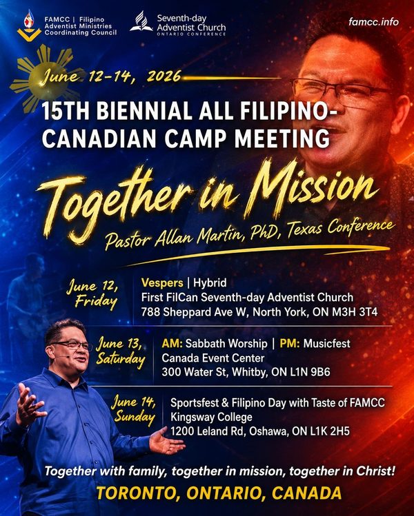 Filipino-Canadian Camp Meeting Flyer 2026