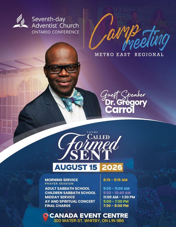 Metro East Regional Camp Meeting Flyer 2026